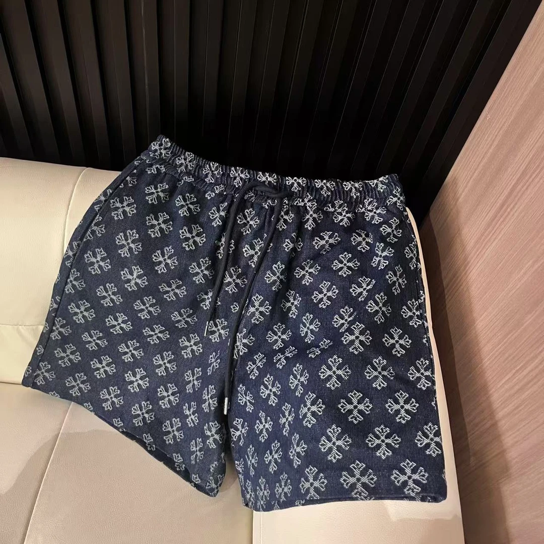 李馨儿【蓝海十字架短裤】牛仔辣妹显瘦网红高腰时尚休闲舒适百搭