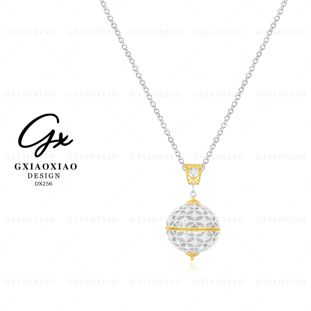 坠链均925银合成锆石 GXX 轻奢气质高级感百搭小星球项链 DX256