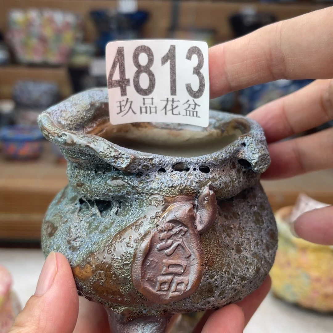 景德镇陶瓷手工花盆默认瑕疵