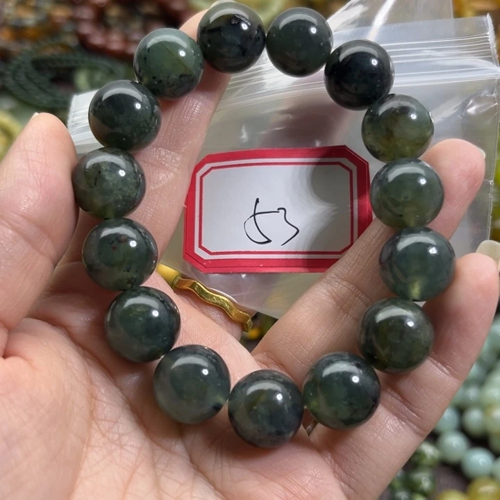 蛇纹石玉未镶嵌手链