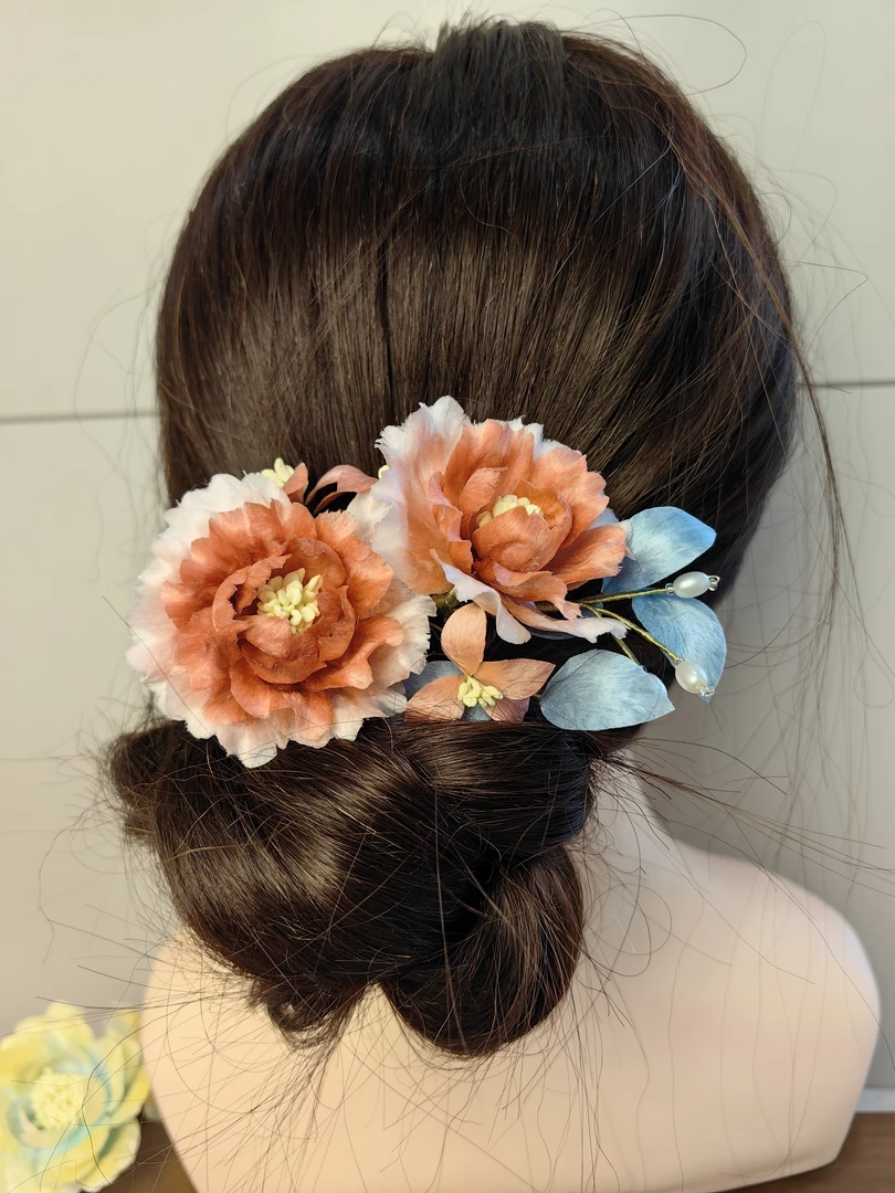 手工非遗真丝绒花 簪花古风超仙软簪古典