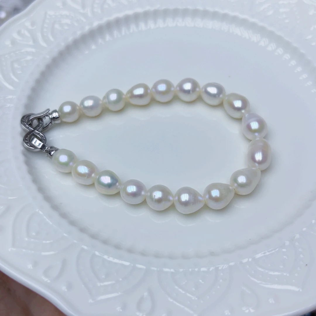 淡水珍珠手绳银S925镶嵌