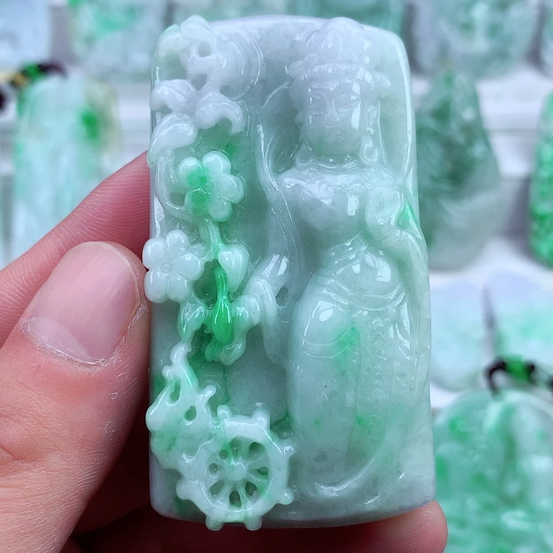 翡翠未镶嵌颈饰翡翠吊坠