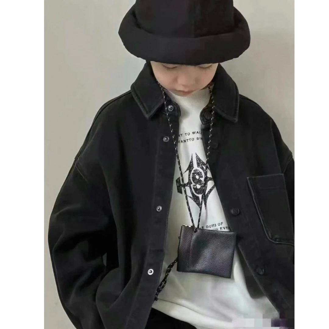 71271儿童黑色牛仔衬衣ST52D071271