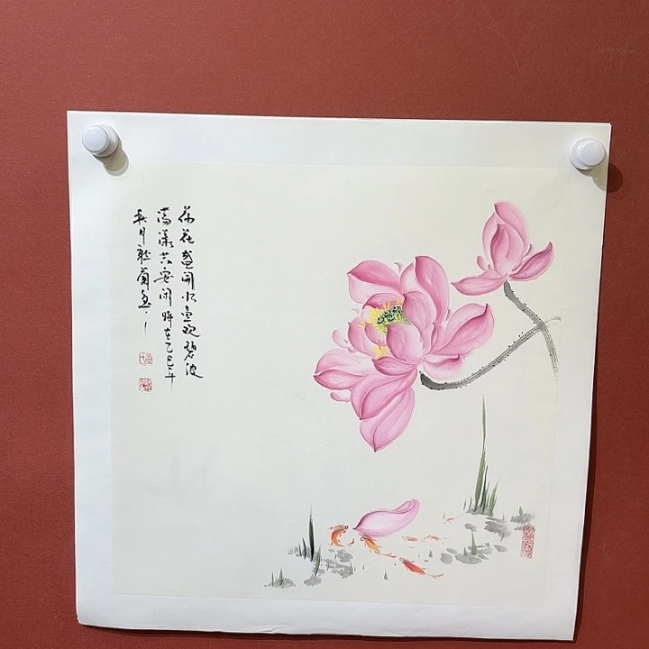 国画听兰老师花鸟