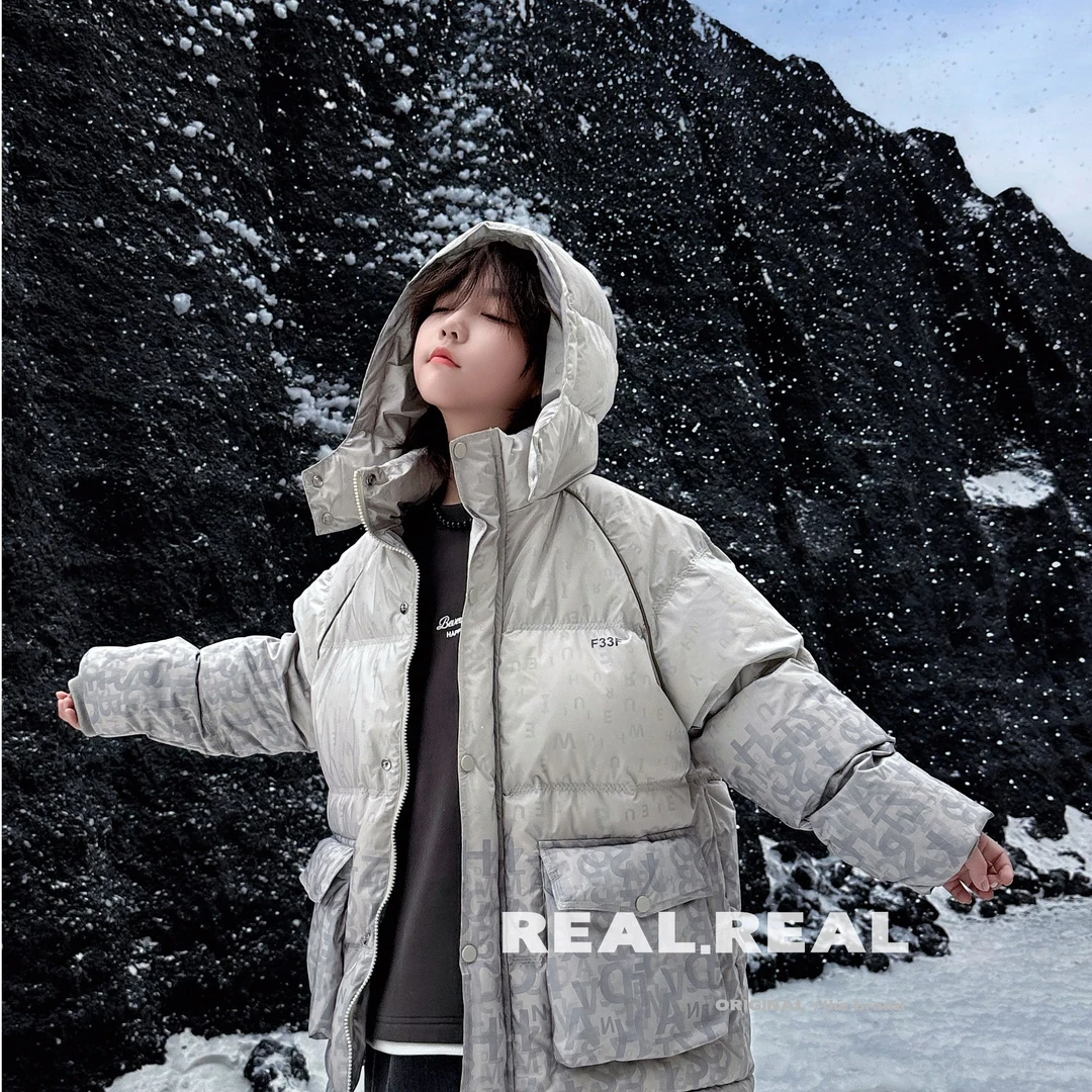 力2025【X】2月21日 男童女童时尚米色连帽羽绒服8059-