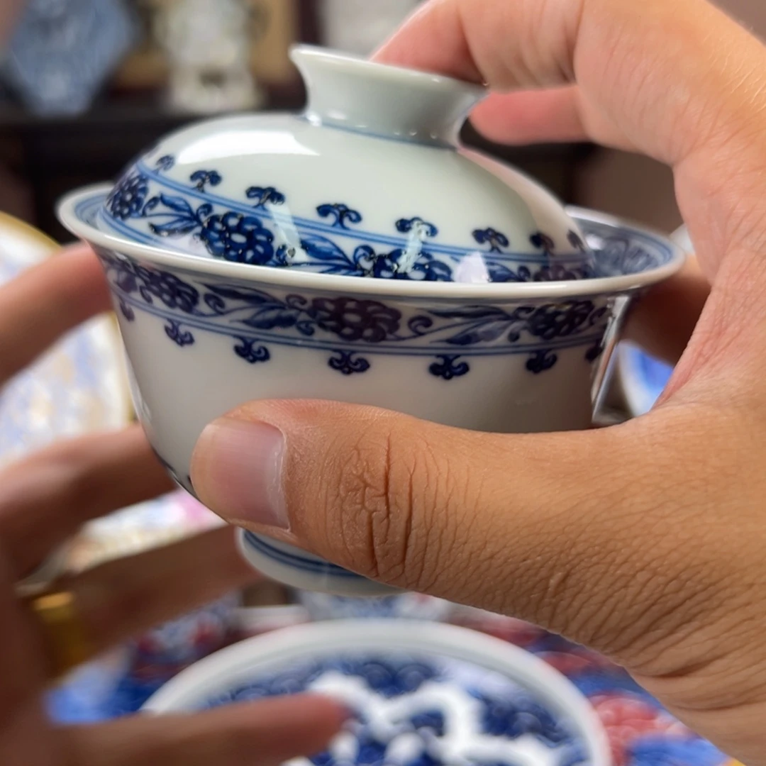 耶***蒂瓷片景德镇手工手绘陶瓷