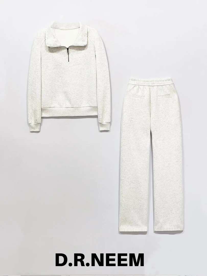 DRN 条纹边卫衣套装