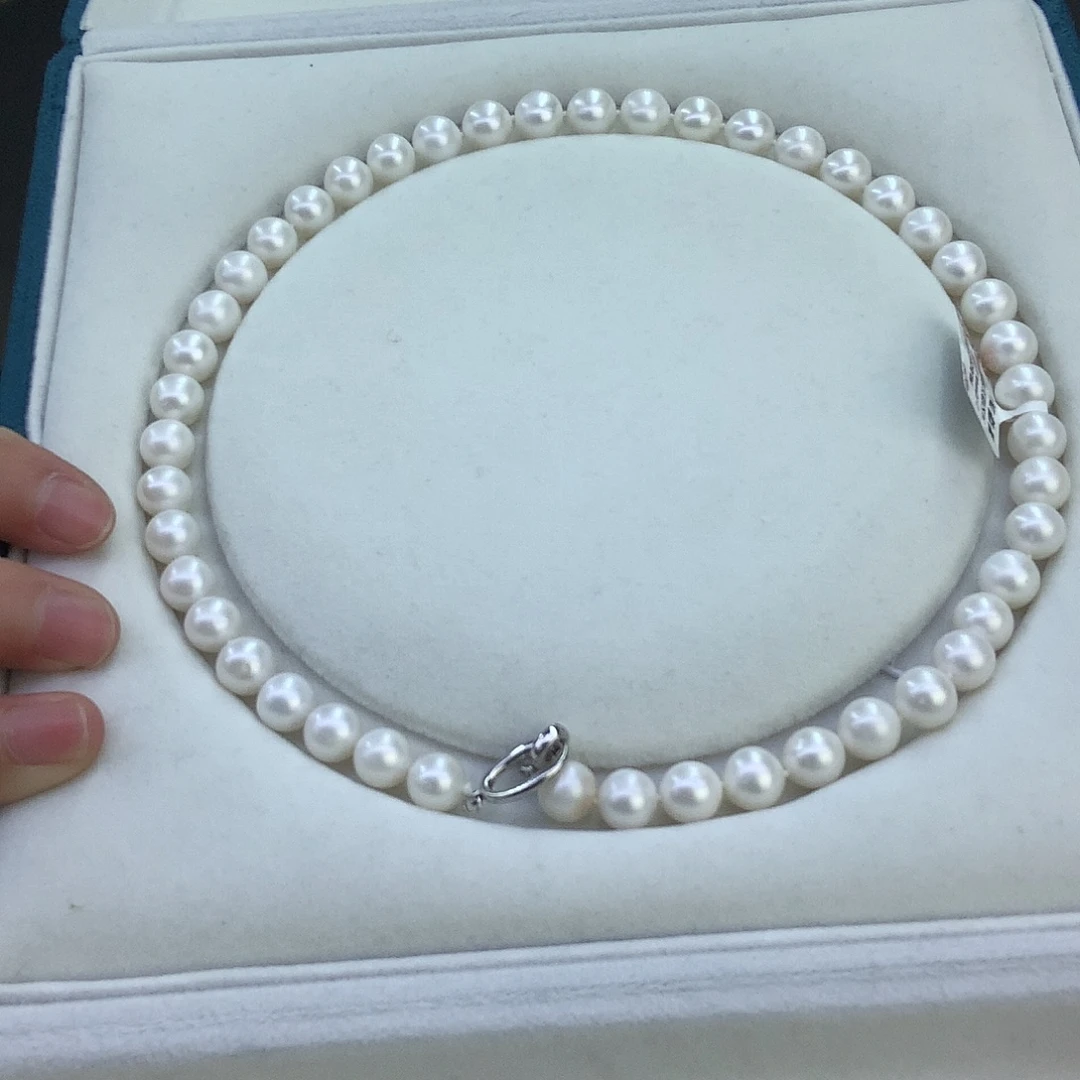 用***7淡水珍珠未镶嵌颈饰无核9-10