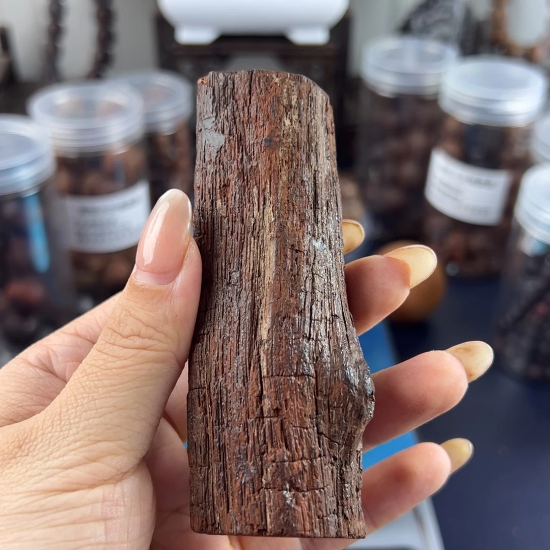 藤类降真香缅甸东枝料白油手把件