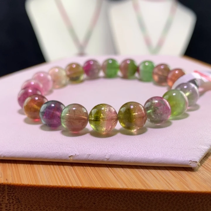 双色碧玺手链未镶嵌