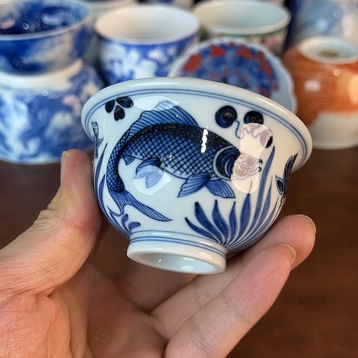 瓷片景德镇全手工手绘陶瓷