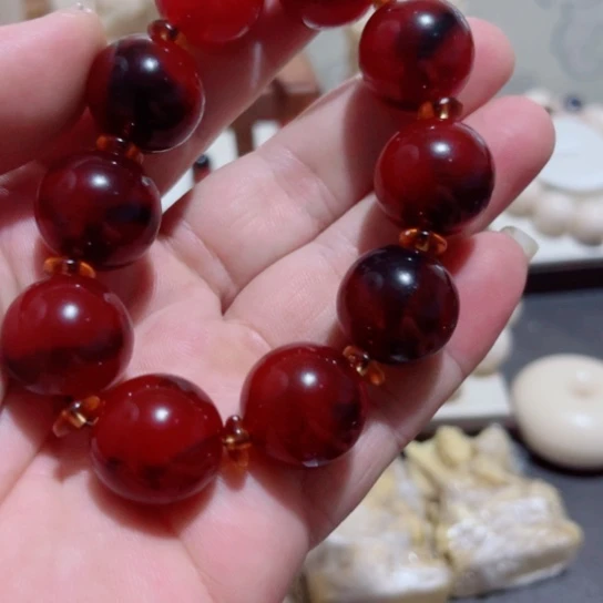 牦牛角卡2.0红色圆珠