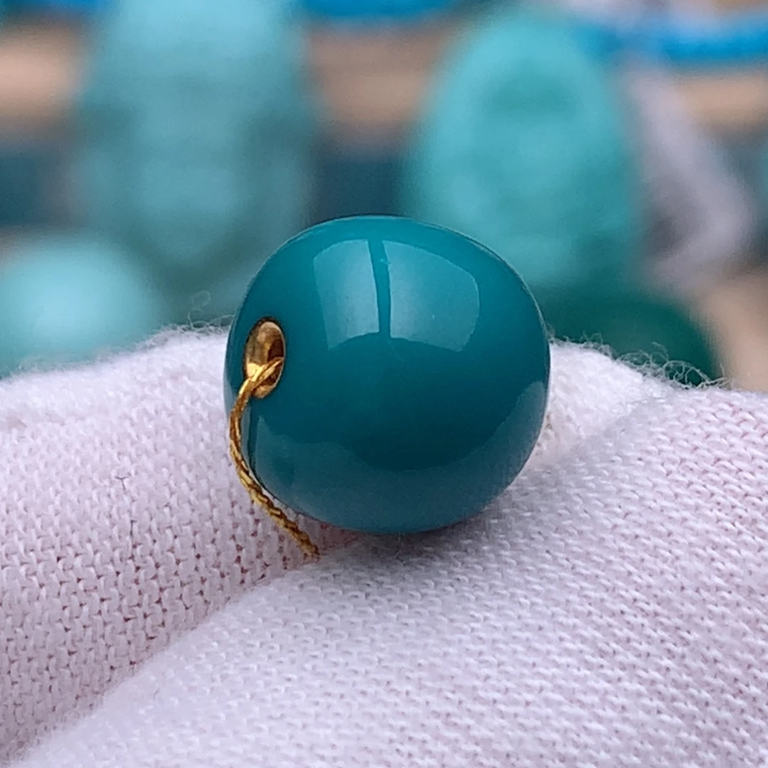 绿松石未镶嵌珠宝奇石10.3mm