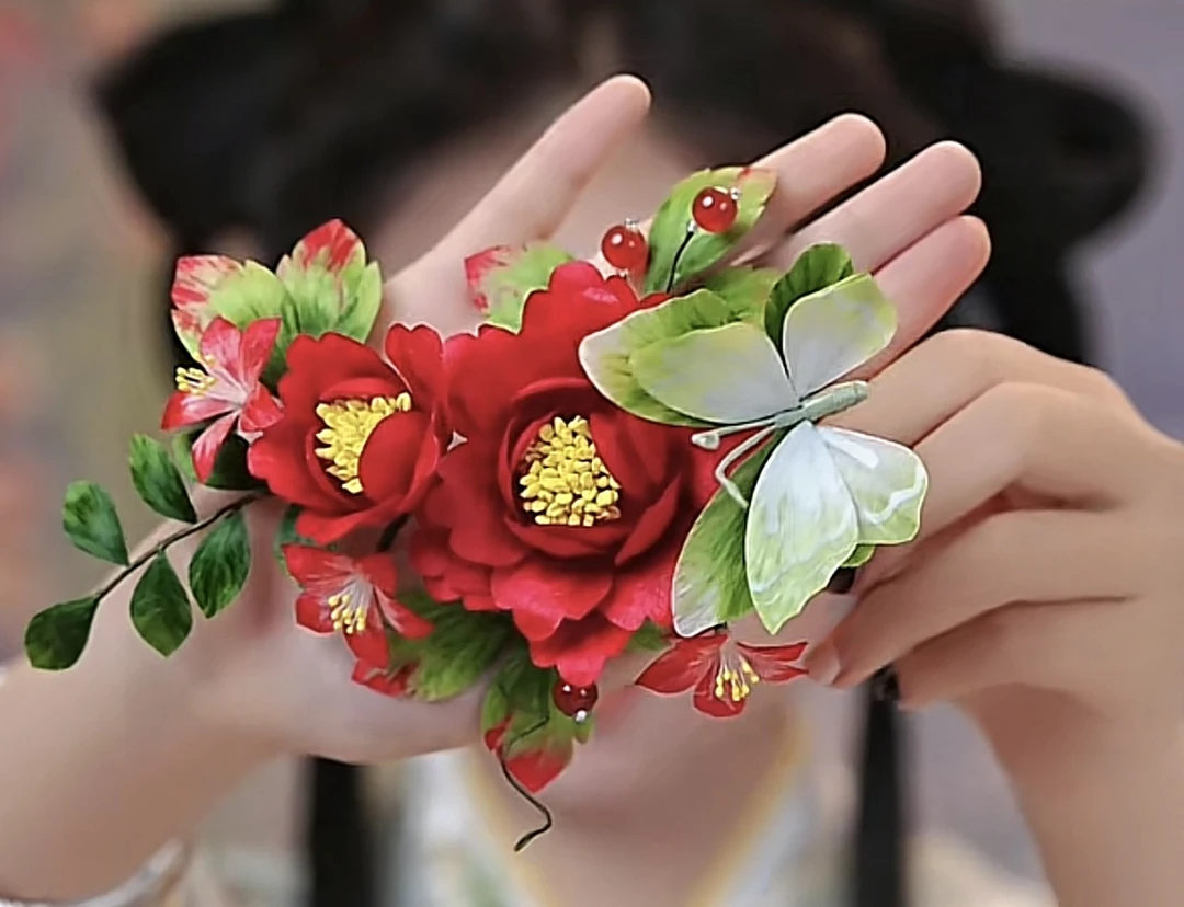 江南浔绒花 默认软簪 改主体找客服