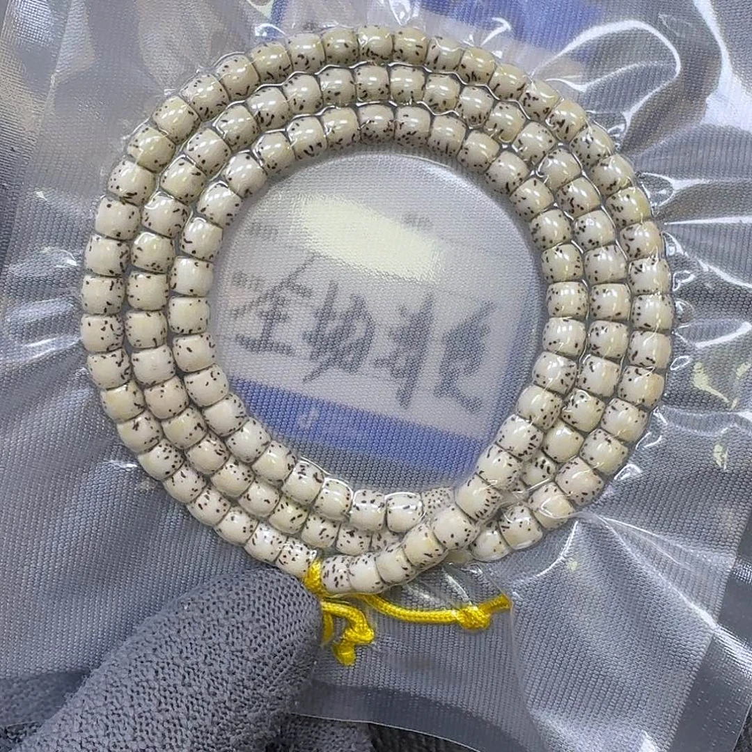 手串星月菩提7*6原生态大留白直切（轻微走色