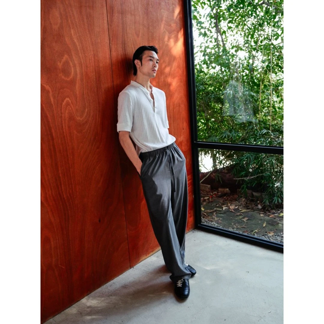 SEE ALSO『桑蚕丝绵羊毛』Row风黑标限量新贵老钱松弛极简西裤4405