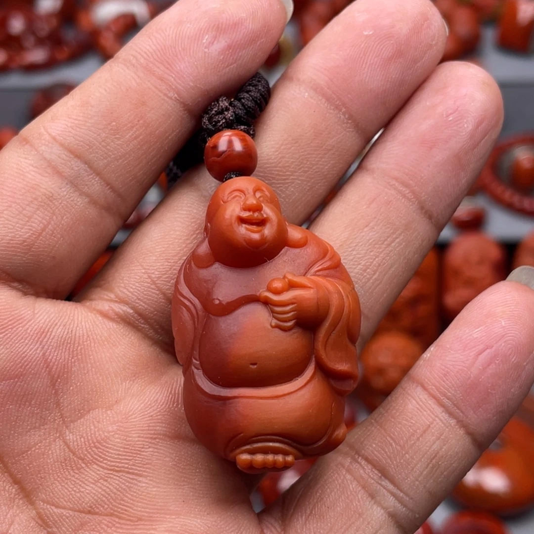 南红玛瑙未镶嵌珠宝奇石吊坠