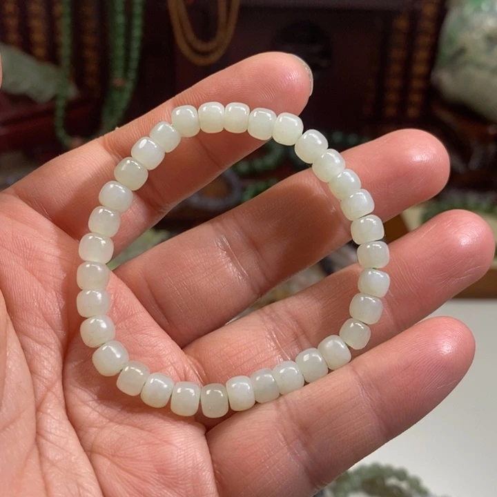 和田玉未镶嵌手链