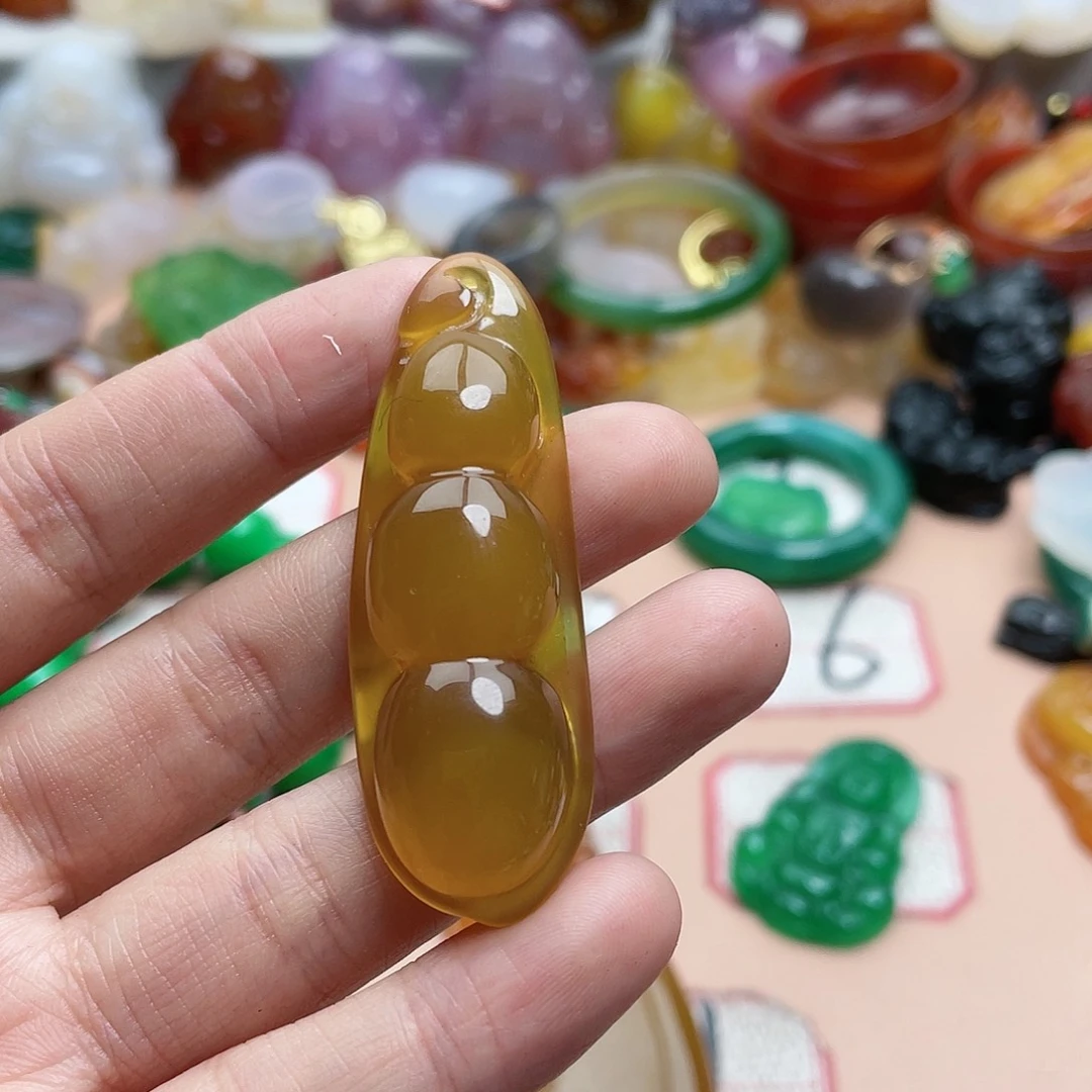 玛瑙/玉髓颈饰合金李*