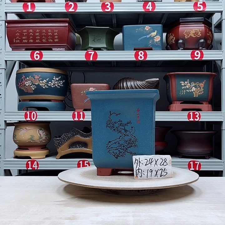 紫砂花盆紫砂花盆