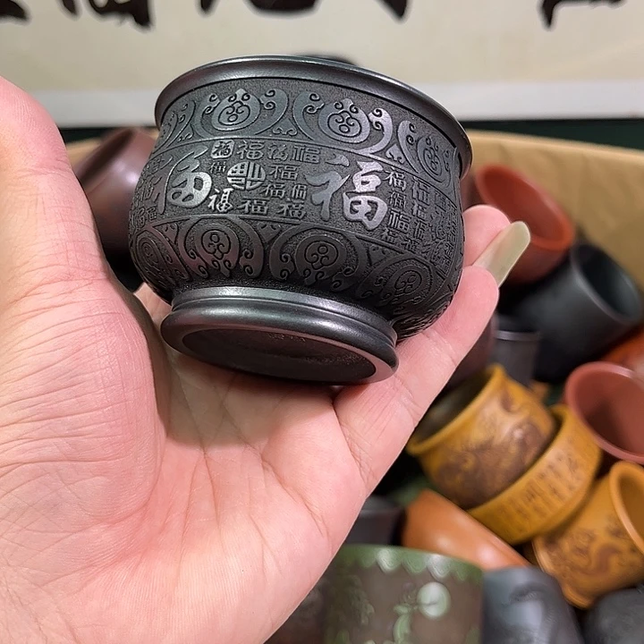 茶杯紫砂全手工紫砂主人杯