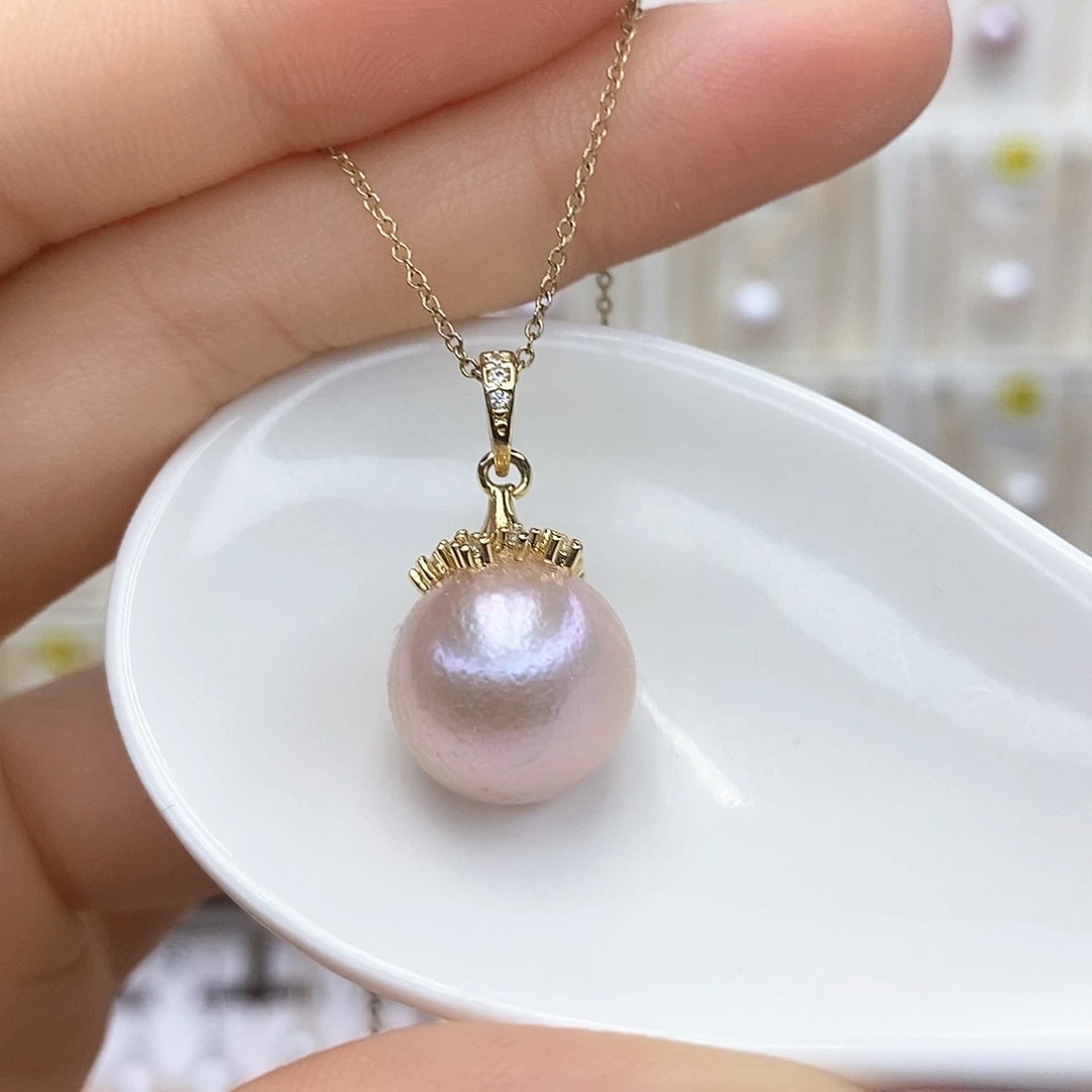 项链合金淡水珍珠