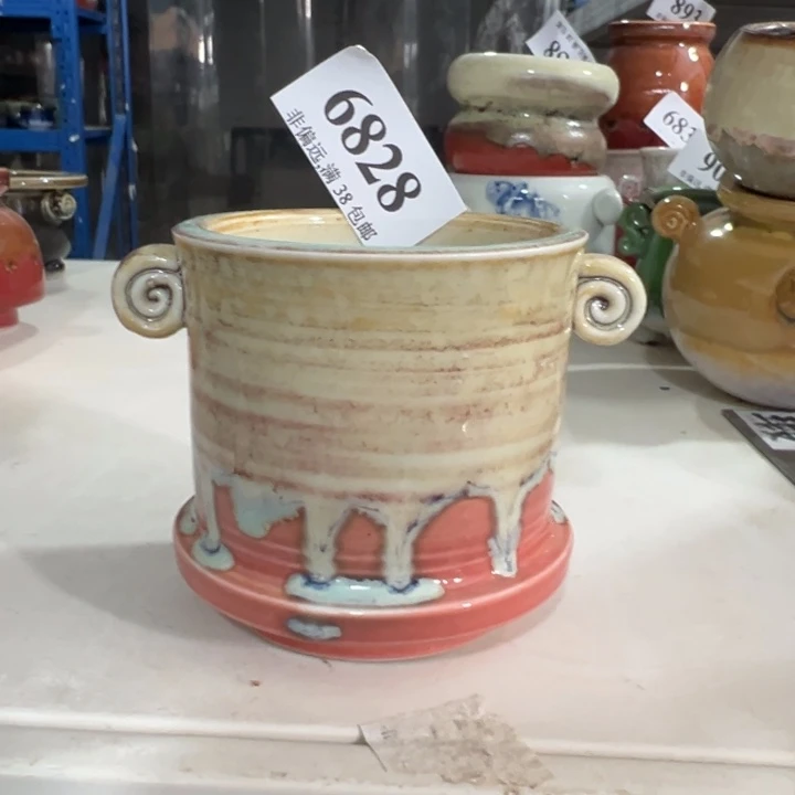 口6高7 ，手工花盆，满30包邮