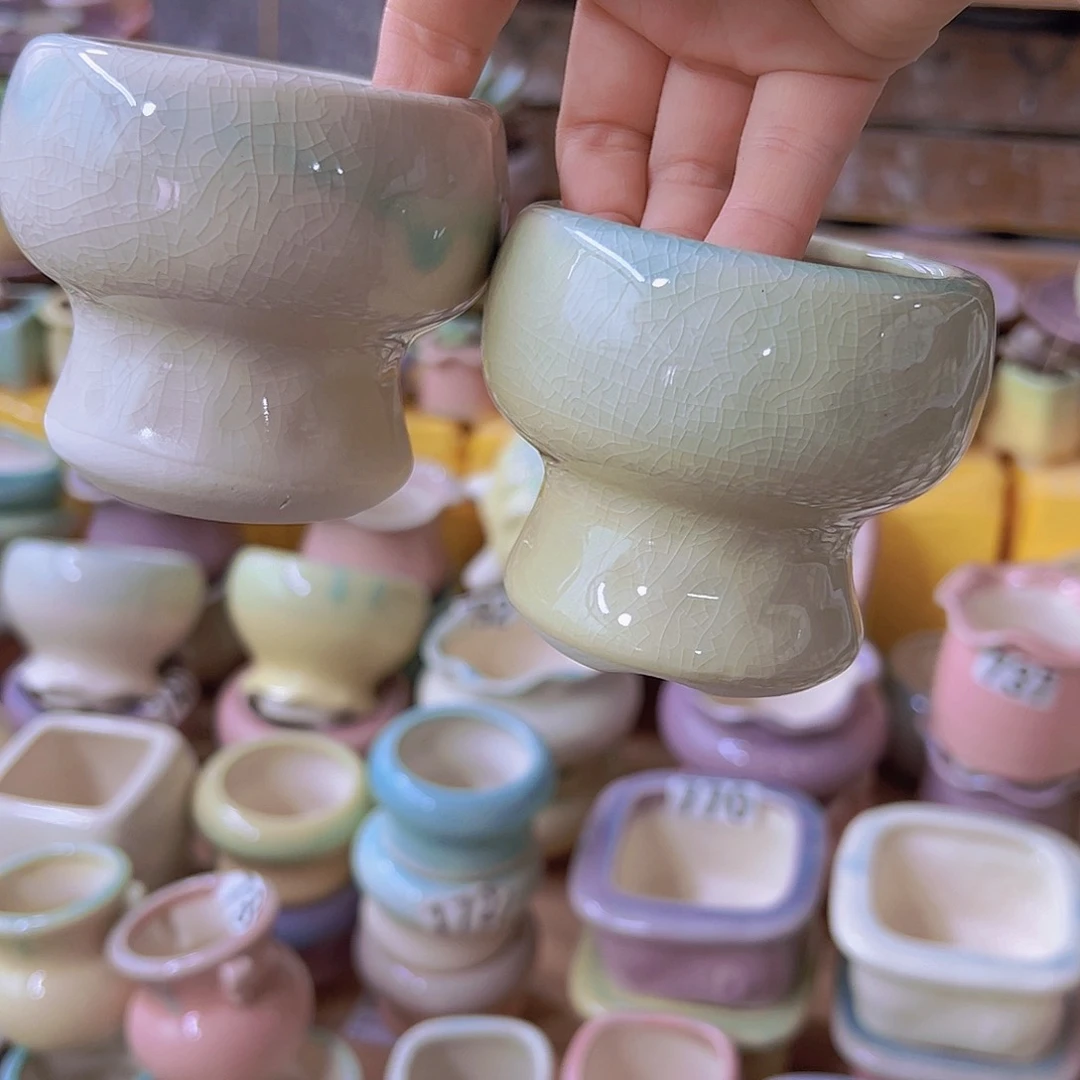 陶瓷花盆当场满12包邮