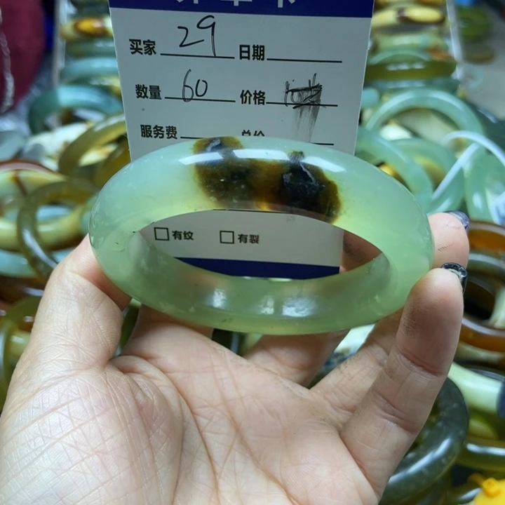 未镶嵌蛇纹石玉手镯