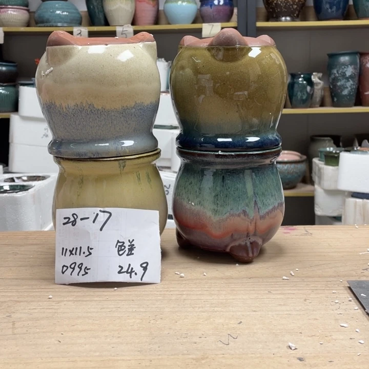 紫砂花盆多肉花盆微瑕17