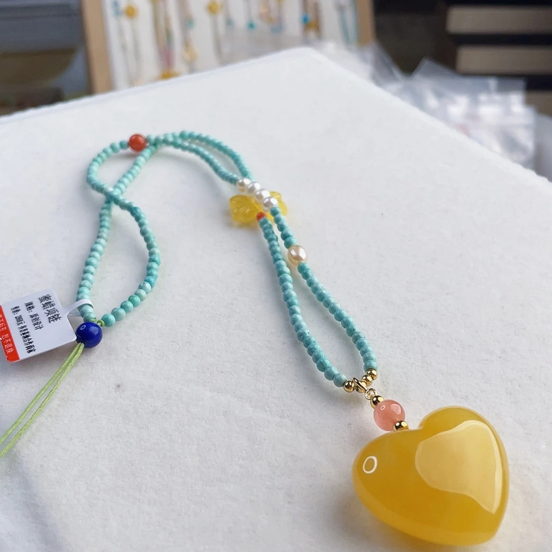 蜜蜡未镶嵌裸石蜜蜡吊坠