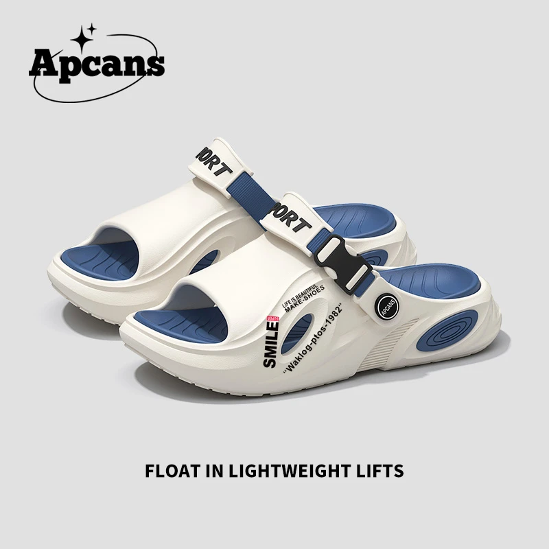 2025新款男士拖鞋开车用防滑轻盈舒适沙滩运动凉鞋男款外穿潮厚底