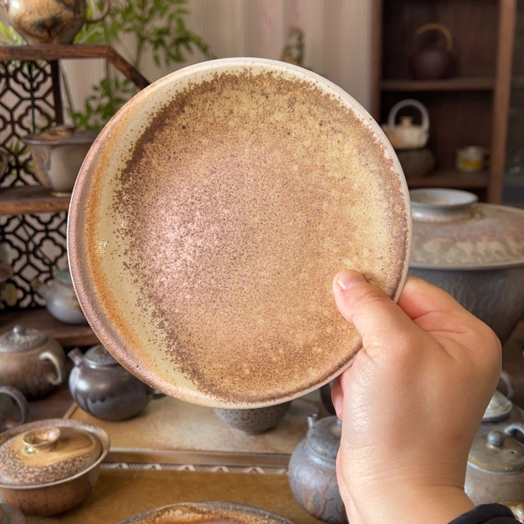 13中白壶承福利柴烧