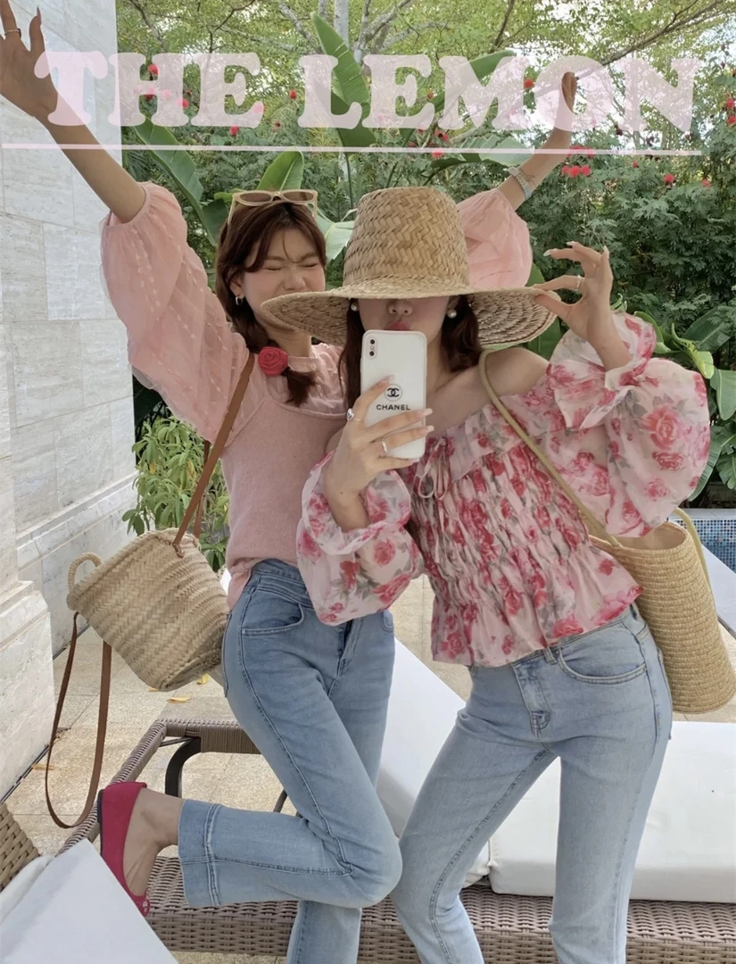 韩系2025新款夏装法式高级上衣气质显瘦度假风