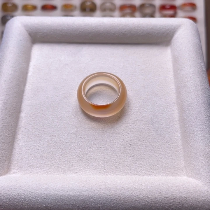 玛瑙/玉髓戒指未镶嵌低***←