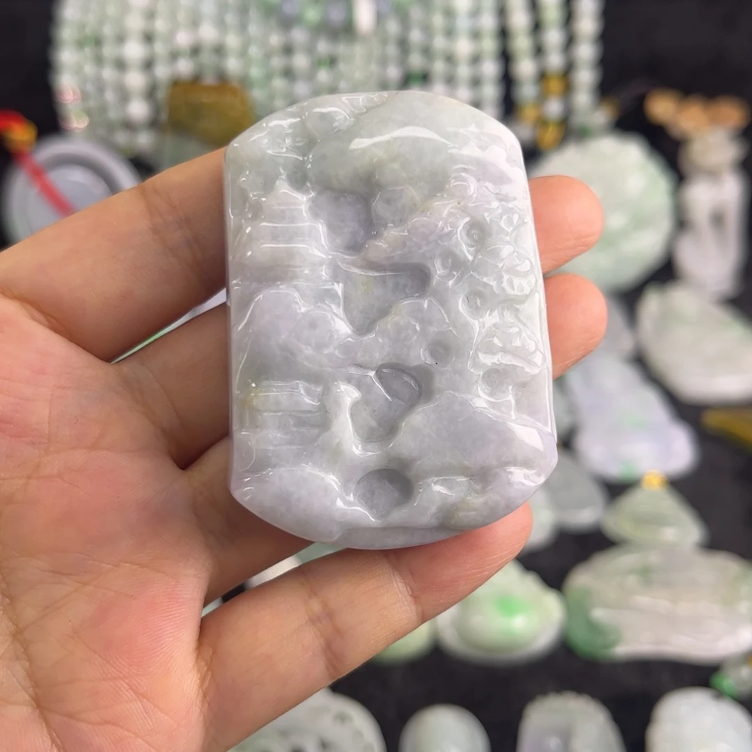翡翠未镶嵌吊坠(不含链)瑕疵
