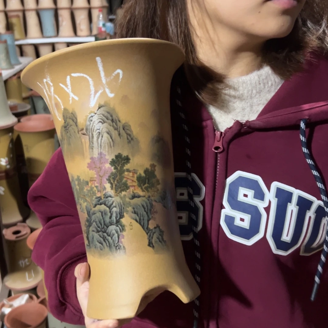 宜兴川阁紫砂花盆单个