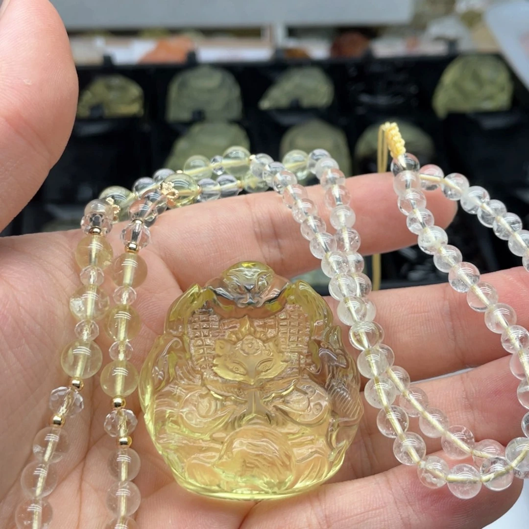 水晶吊坠(不含链)未镶嵌兰*