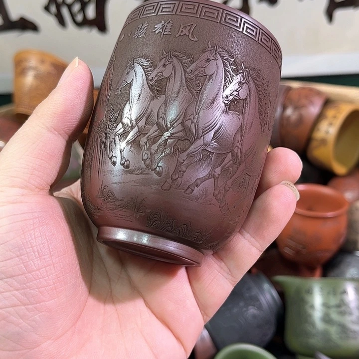 茶杯紫砂全手工紫砂主人杯