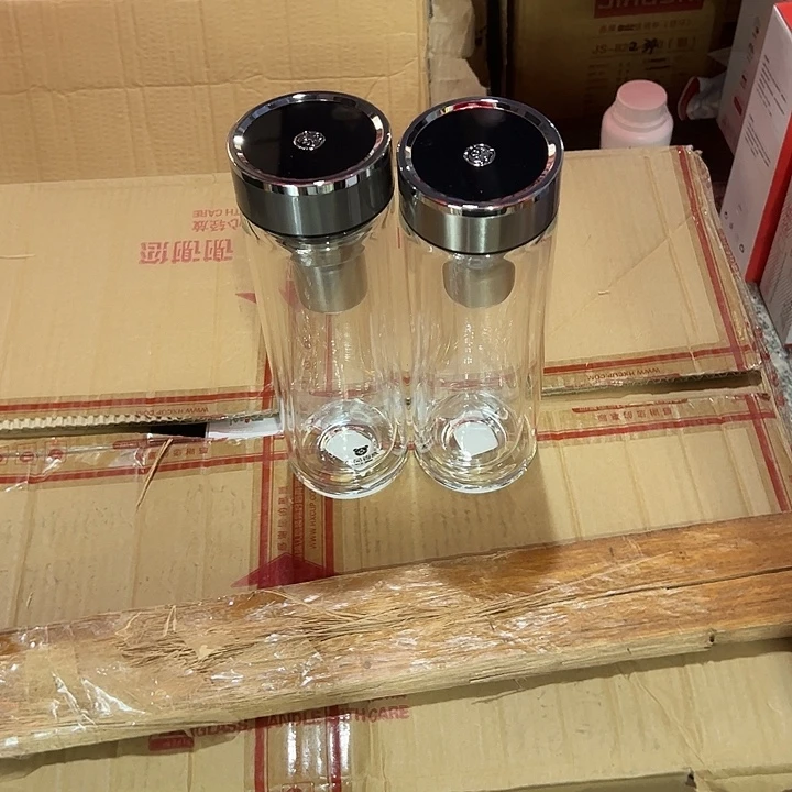 水晶贵族双层玻璃杯369-0颜色随机