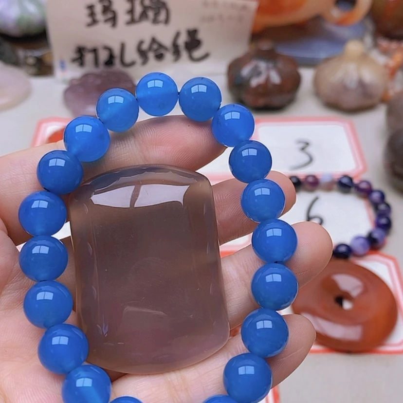 【闪购商品】未镶嵌玛瑙/玉髓珠宝半成品爆*心
