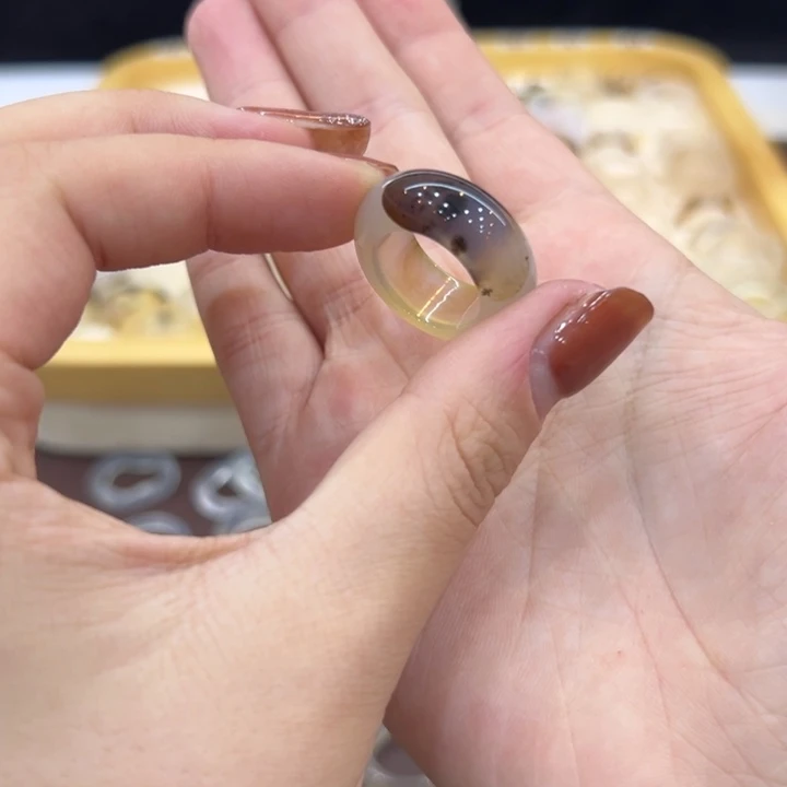 玛瑙/玉髓合金戒指15港11