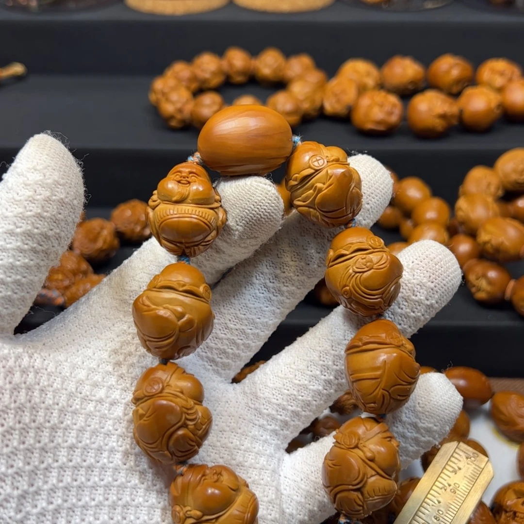 腾***)橄榄核手串/手链2.05海派财神