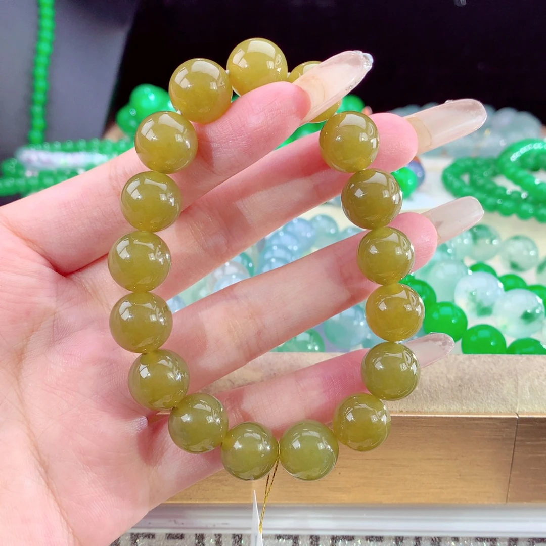 翡翠未镶嵌手链天然缅甸