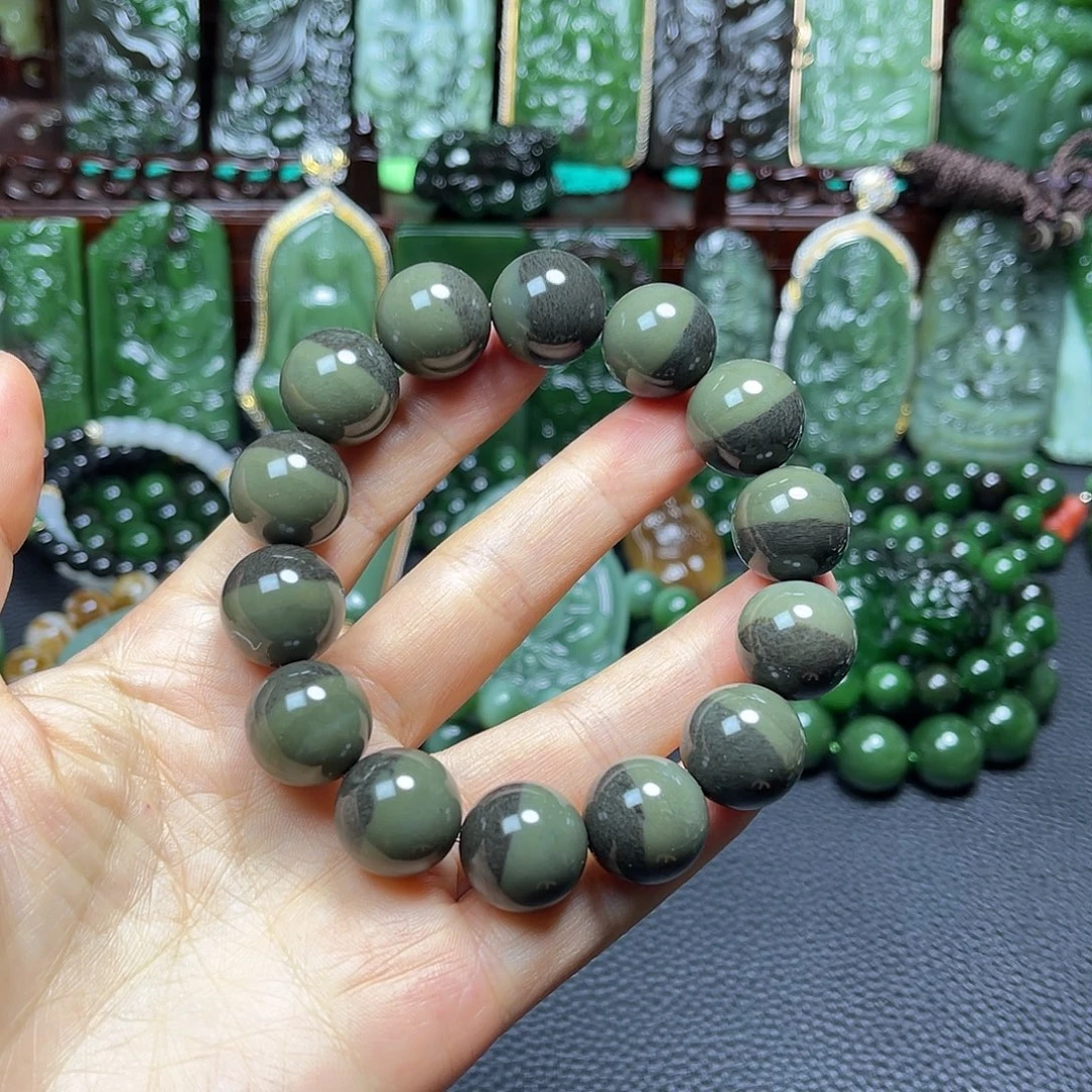 和田玉未镶嵌手链