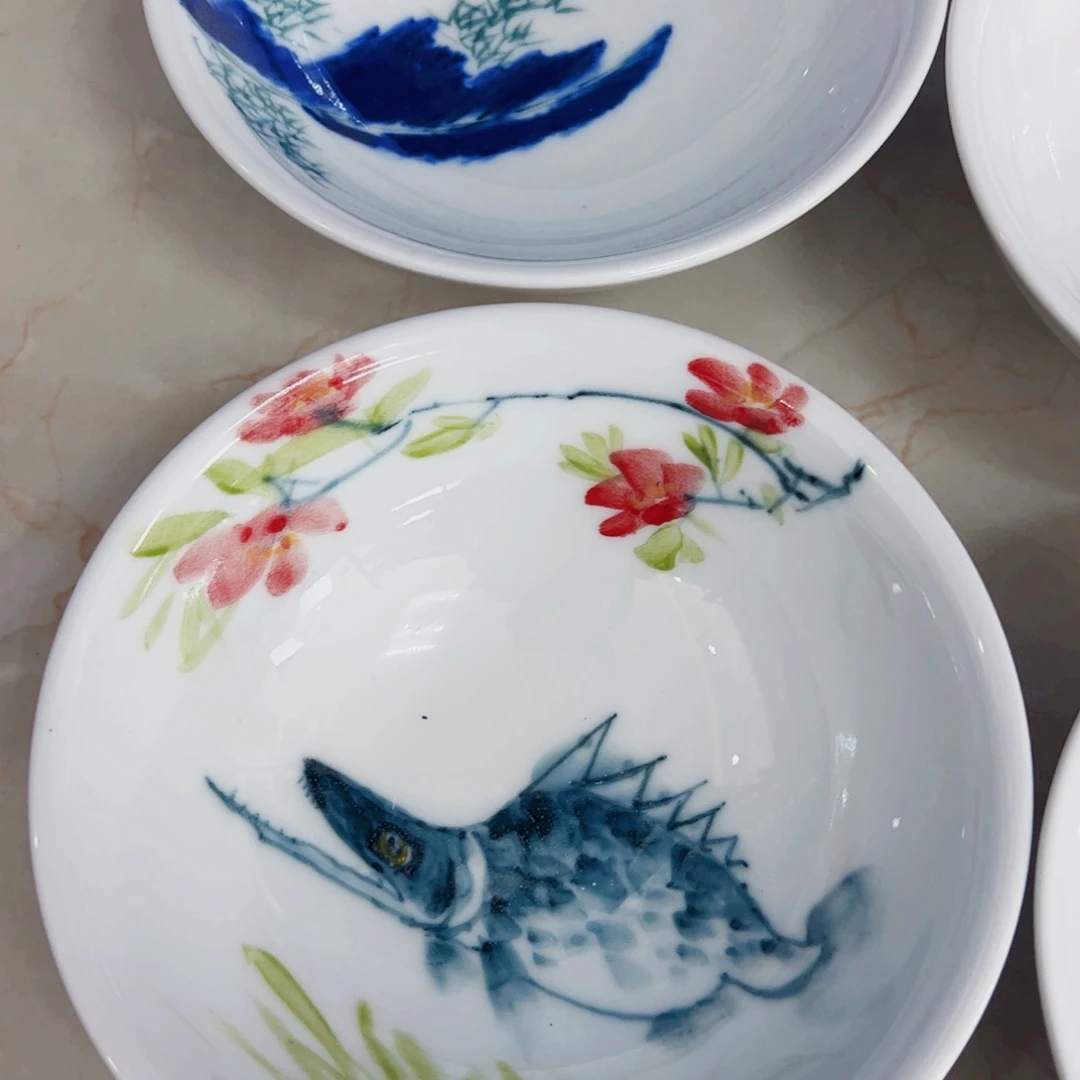 景德镇陶瓷手工手绘制作