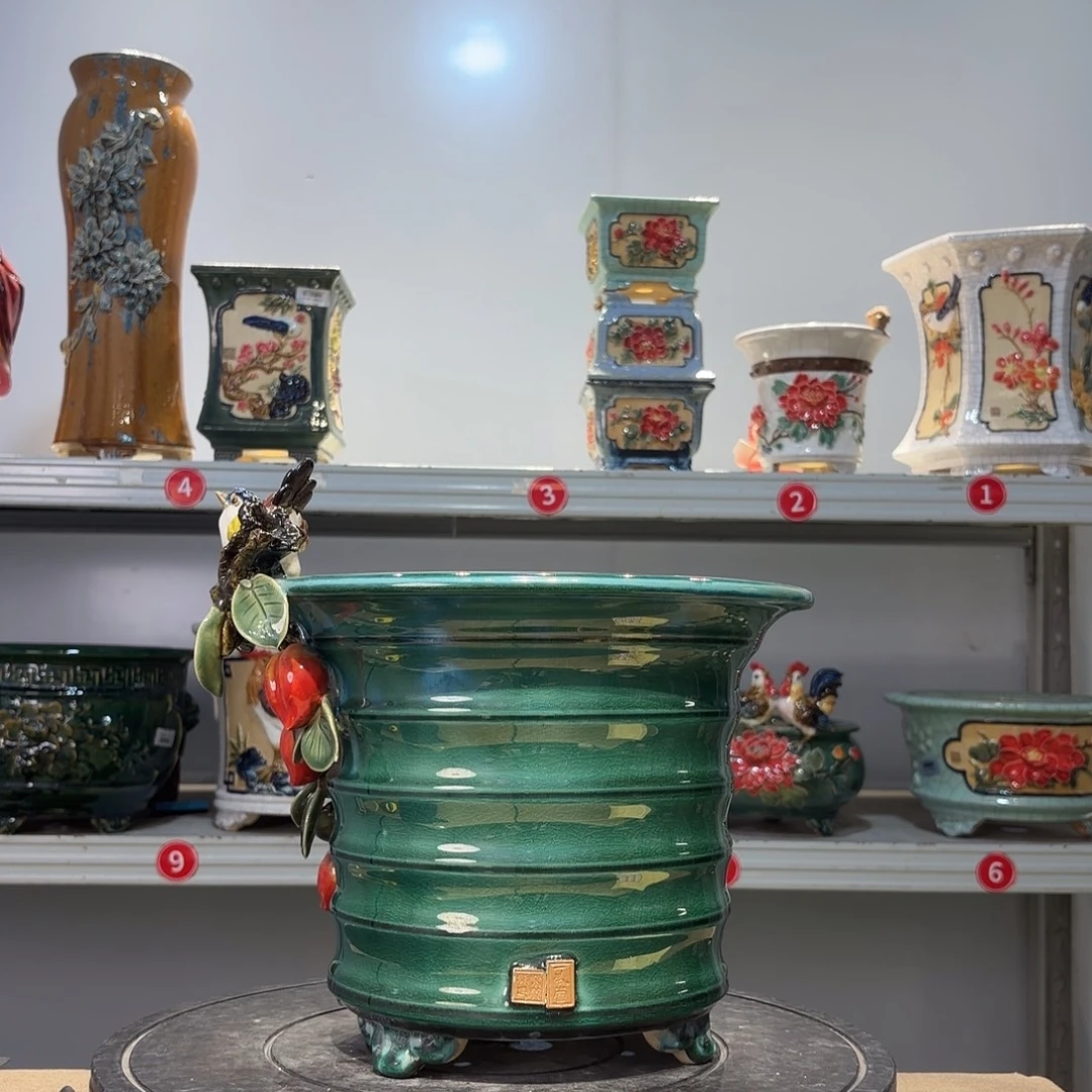 三***号精品石湾花盆高端大气