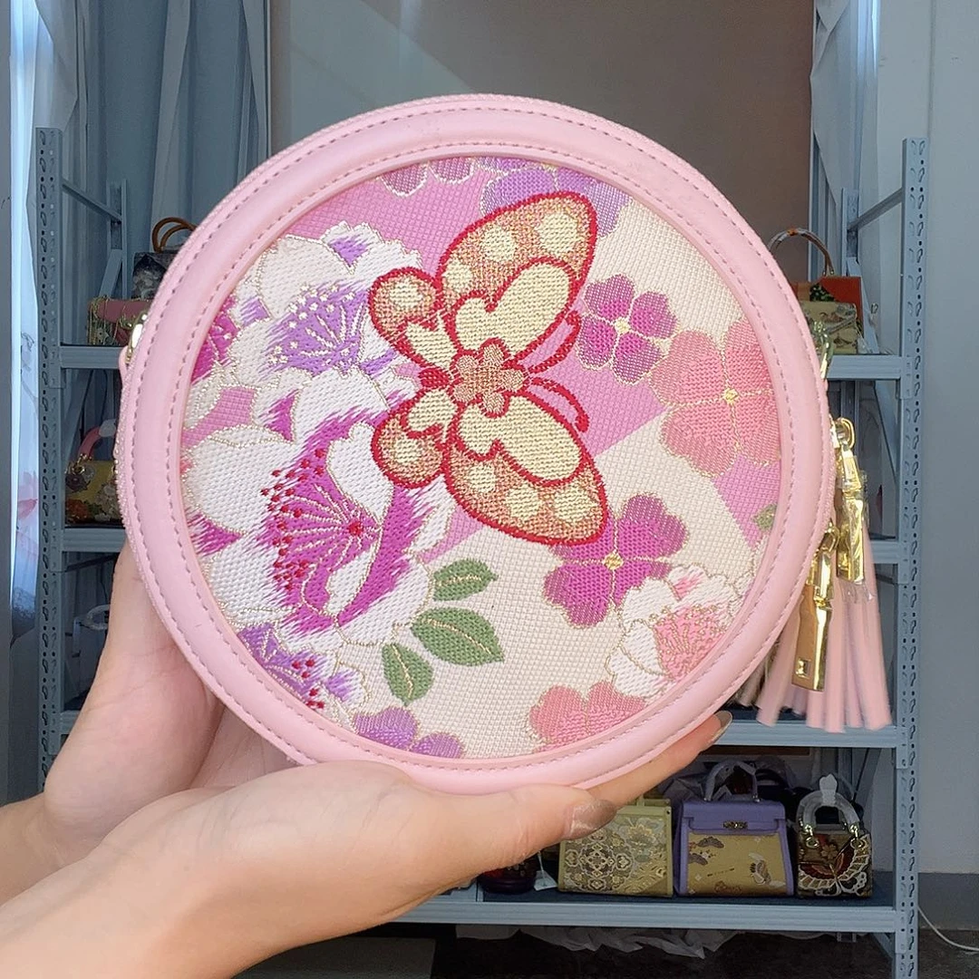 蚕丝非遗唐锦圆饼