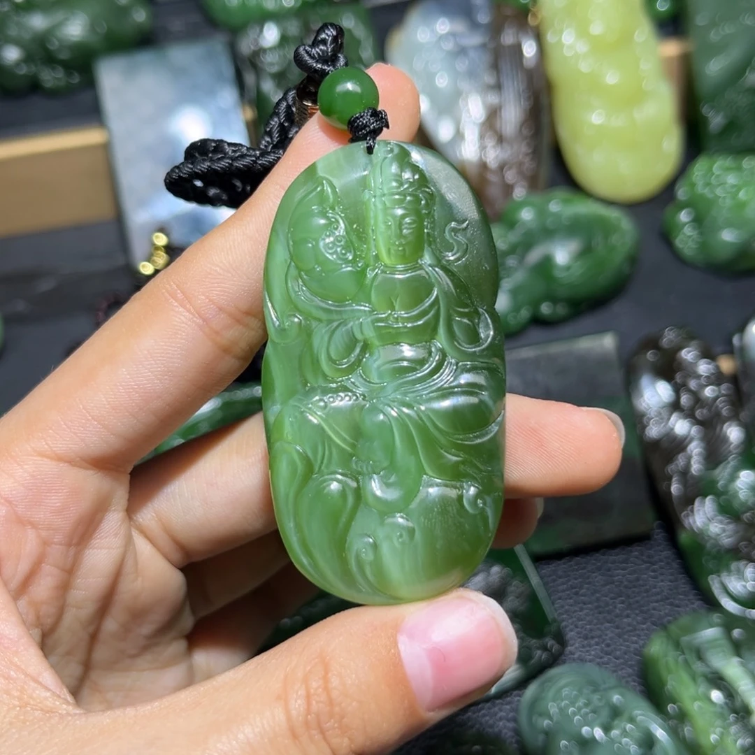 和田玉（碧玉）未镶嵌挂件